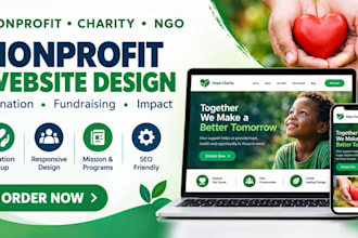 design a nonprofit charity donation website