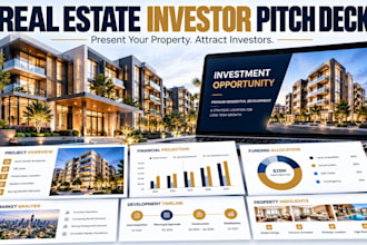 design a real estate investor pitch deck for property funding opportunities