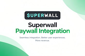 create paywalls in superwall and integrate it into your app