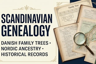 build danish or scandinavian genealogy research and family tree