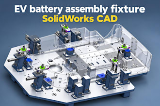 design ev battery assembly fixture, precision welding jig, electrical vehicle