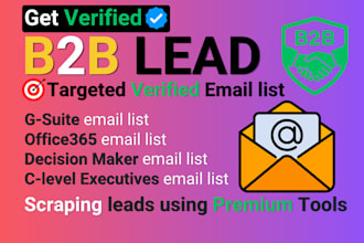do targeted b2b lead generation prospect email list scraping