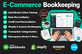 clean up and reconcile all your ecommerce books in quickbooks online
