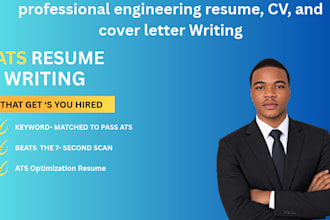create a professional engineering resume and CV