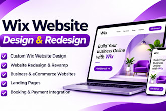 wix website design, wix website redesign, edit wix website