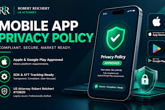 draft an app store privacy policy for your mobile app
