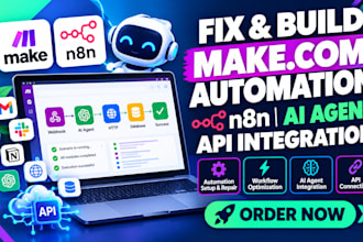 fix makecom automation set n8n automation workflows n8n ai agent API integration