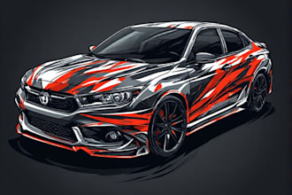design eye catching commercial car wraps and graphics