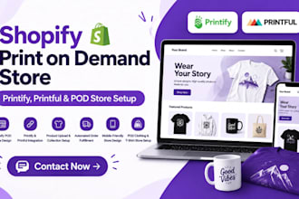 build a shopify print on demand store with printify and printful