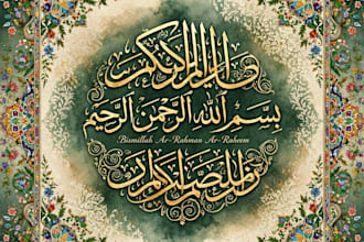design islamic aesthetic art for wall decor