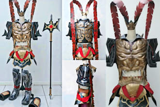 build custom eva foam cosplay costume or armor base on your reference