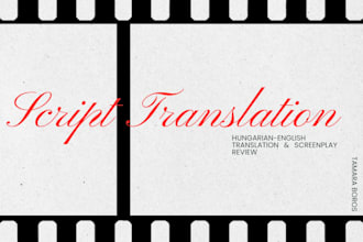 translate your script or story between hungarian and english