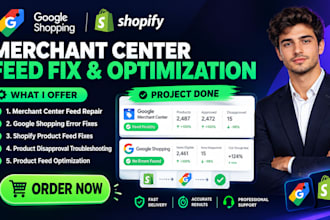 fix google merchant center product feed errors and shopify disapproved products