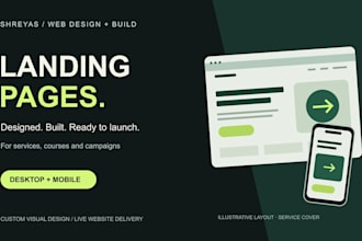 design and build a branded landing page for your business or course