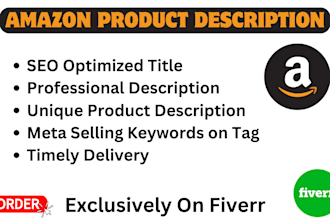 write a compelling amazon product description and seo bullet points
