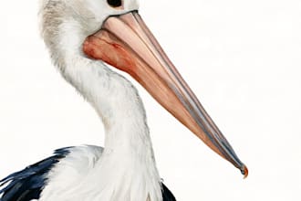 draw birds or animals in scientific illustration digitally