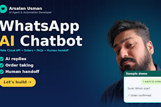 build a whatsapp ai chatbot using the meta cloud API