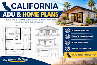 design california adu floor plans garage conversions and home additions