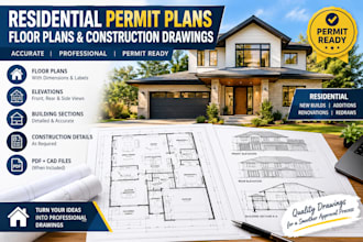 design residential plans floor plan and construction drawing
