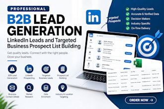 b2b lead generation linkedin leads targeted business prospect list building