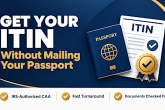 obtain your itin individual taxpayer identification number as an irs caa