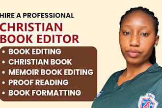 proofread, copy edit memoir book, christian book editing, legacy book