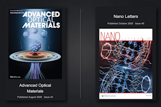 design professional 3d scientific journal covers