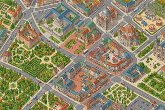 design city maps, sightseeing maps, tourist maps and travel guides