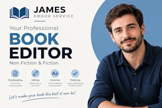 be your book editor, novel book editor and proofreader