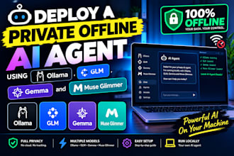 deploy private local ai agent, muse glmmer ai agent offline ai agent, llm ollama