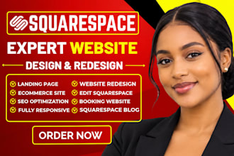 redesign squarespace website, build update squarespace blog website development