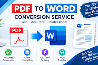 convert PDF to word and format documents