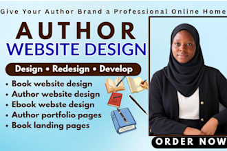 design self published author website book author website and author portfolio