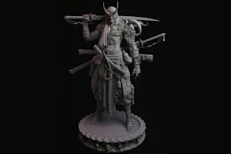 sculpt 3d characters, creatures and miniatures in zbrush for 3d printing