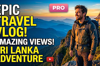 design high CTR youtube thumbnails for travel vlog