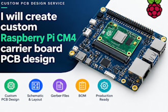 create custom raspberry pi cm4 carrier board pcb design