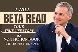 beta read memoir, biography as true life story beta reader with honest feedback