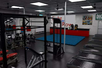 design 3d gym interior fitness center pilates studio boxing gym sports facility