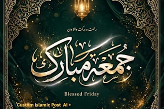 design islamic posts for social media