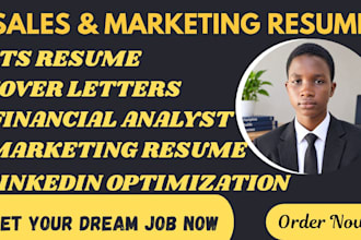 write a marketing resume, sales, lead generation resume