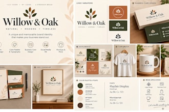 design a professional brand identity and brand guidelines