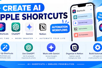 create ai apple shortcuts chatgpt gemini notion automation workflows