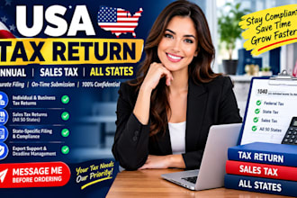 prep federal taxes and create financials