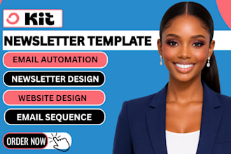 setup convertkit email automation kit newsletter email sequence and landing page