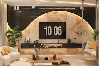 remodel interior structural reconfiguration for house, villa 3d interior render