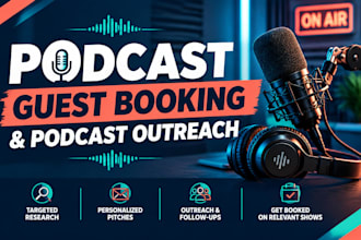 book podcast guest appearances through professional podcast outreach