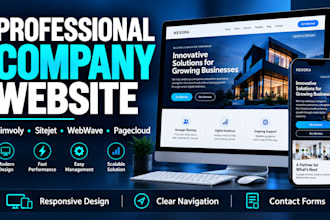 build simvoly sitejet webwave pagecloud responsive company website design