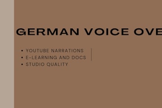 record a professional german voice over