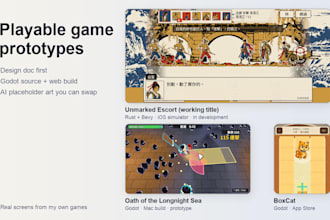 build a playable prototype of your game