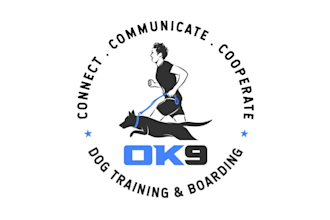 design custom dog training boarding startup logo